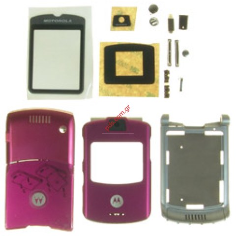 Γνήσια πρόσοψη MOTOROLA V3 Ροζ