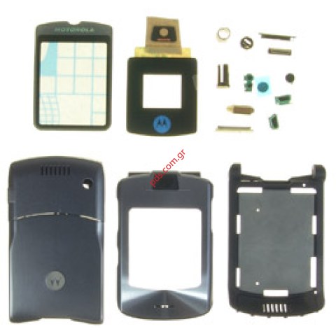 Γνήσια πρόσοψη MOTOROLA V3i Quartz dark purple complete Γνήσια πρόσοψη MOTOROLA V3i Quartz dark purple complete