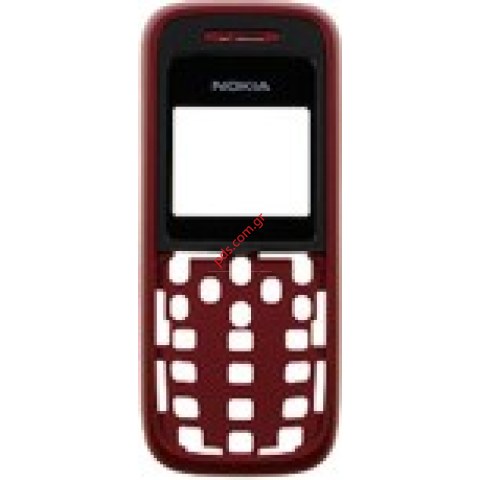 Γνήσια πρόσοψη Nokia 1208 σε κόκκινο χρώμα