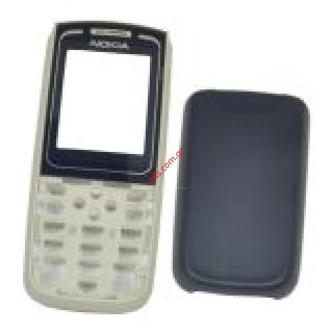 Γνήσια πρόσοψη Νokia 1650 σε μπέζ με μπλέ τζαμακι και καπάκι μπαταρίας μπλέ