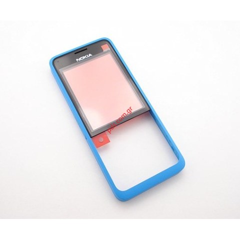 Γνήσια πρόσοψη Nokia 301 Blue 1 SIM σε μπλέ χρώμα (περιλαμβάνει το τζάμι)