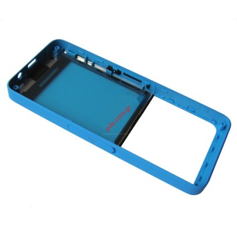 Γνήσια πρόσοψη Nokia 301 Blue 2 SIM σε μπλέ χρώμα (περιλαμβάνει το τζάμι)