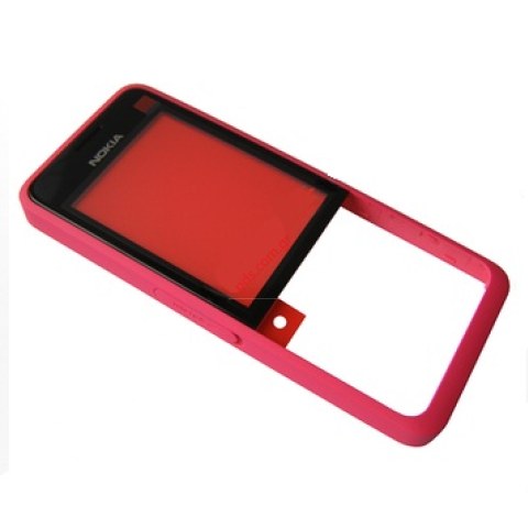 Γνήσια πρόσοψη Nokia 301 Pink 1 SIM σε Ροζ χρώμα (περιλαμβάνει το τζάμι)