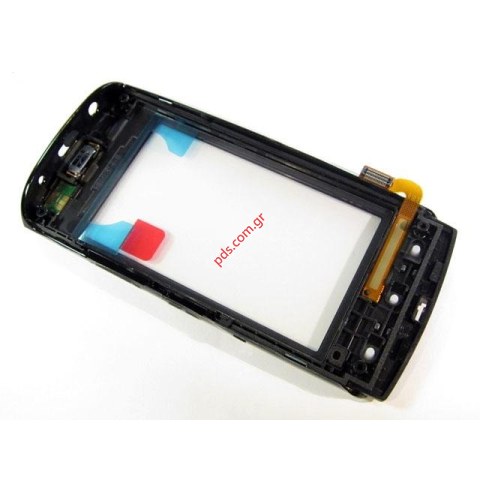 Γνήσια πρόσοψη Nokia 500 σε μαύρο χρώμα.