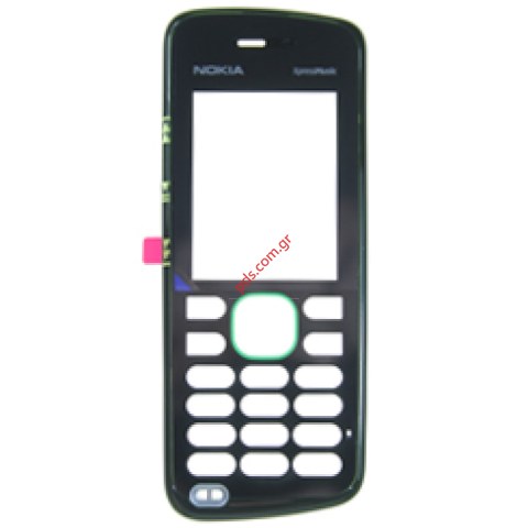 Γνήσια πρόσοψη ΝΟΚΙΑ 5220 σε μαύρο με πράσινο χρώμα (περιλαμβάνετε το τζαμάκι) Γνήσια πρόσοψη ΝΟΚΙΑ 5220 σε μαύρο με πράσινο χρώμα (περιλαμβάνετε το τζαμάκι)