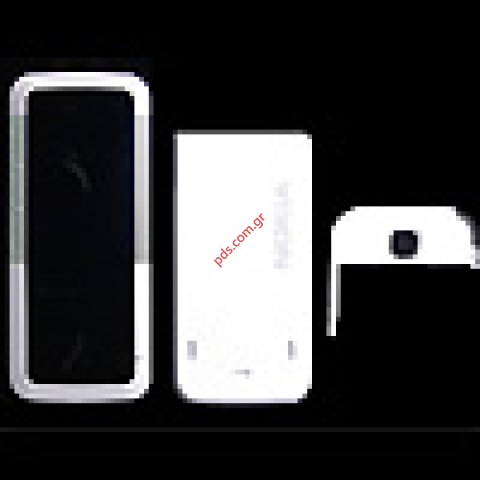 Γνήσια πρόσοψη Nokia 5310 set white Silver A+B+Antenna cover σε ασημί χρώμα