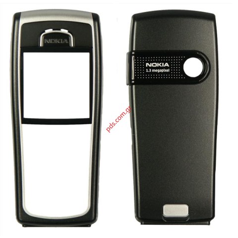 Γνήσια πρόσοψη ΝΟΚΙΑ 6230, 6230i Μαύρη με ασημί τζαμάκι Γνήσια πρόσοψη ΝΟΚΙΑ 6230, 6230i Μαύρη με ασημί τζαμάκι