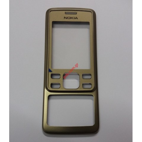 Γνήσια πρόσοψη Nokia 6300 Gold σε χρυσό χρώμα