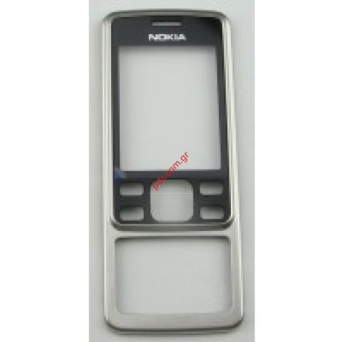 Γνήσια πρόσοψη Nokia 6300 Silver σε ασημί με μαύρο χρώμα Γνήσια πρόσοψη Nokia 6300 Silver σε ασημί με μαύρο χρώμα