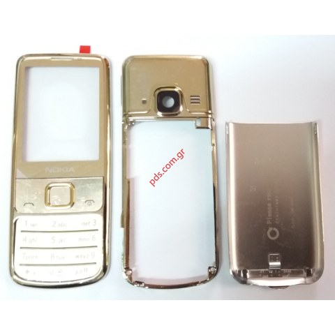 Γνήσια πρόσοψη Nokia 6700classic σετ σε χρυσό χρώμα (6 τεμάχια) REFURBISHED