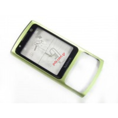 Γνήσια πρόσοψη Nokia 6700slide σε λεμονί χρώμα με τζαμάκι