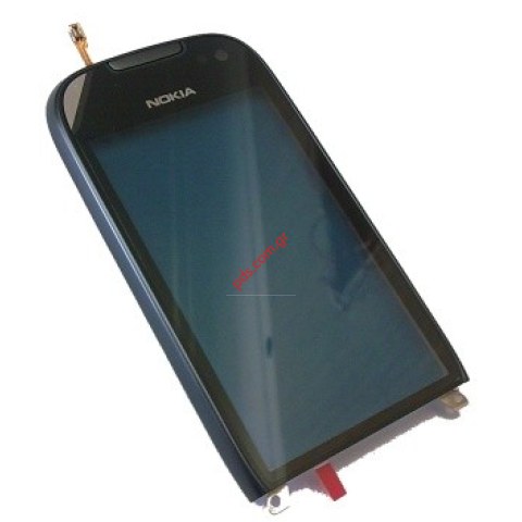 Γνήσια πρόσοψη NOKIA 701 A-Cover with digitazer Dark Steel