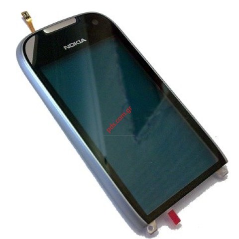 Γνήσια πρόσοψη NOKIA 701 A-Cover with digitazer Light Silver