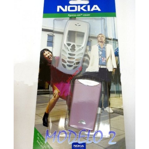 Γνήσια πρόσοψη ΝΟΚΙΑ 8310 White Rose (BLISTER) λευκό με ροζ