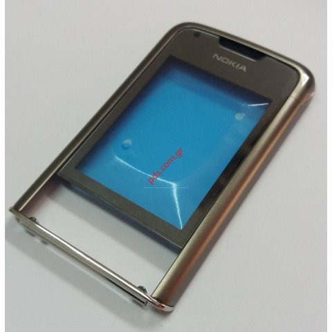 Γνήσια πρόσοψη Nokia 8800 Arte Carbon Grey (REFURBISHED) σε γκρί χρώμα.