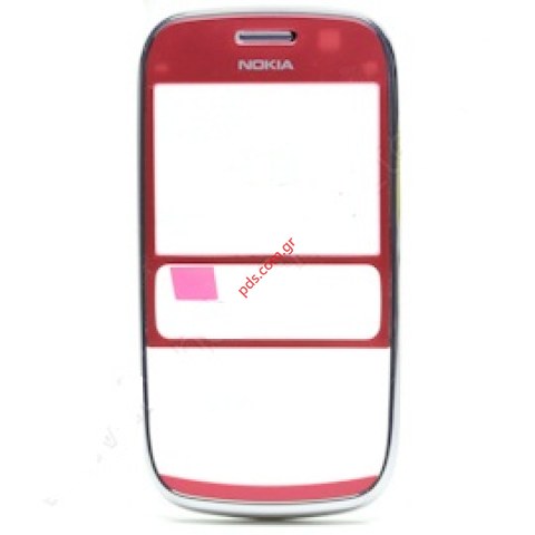 Γνήσια πρόσοψη Nokia Asha 302 σε χρώμα Plum Red (περιλαμβάνει το τζαμάκι). Γνήσια πρόσοψη Nokia Asha 302 σε χρώμα Plum Red (περιλαμβάνει το τζαμάκι).