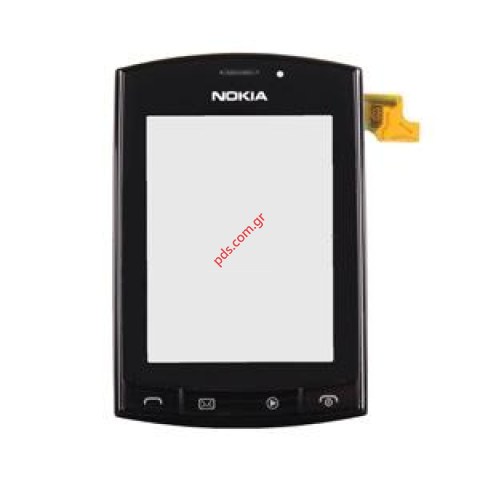 Γνήσια πρόσοψη Nokia Asha 303 με το τζαμάκι και την αφή σε μαύρο χρώμα Γνήσια πρόσοψη Nokia Asha 303 με το τζαμάκι και την αφή σε μαύρο χρώμα