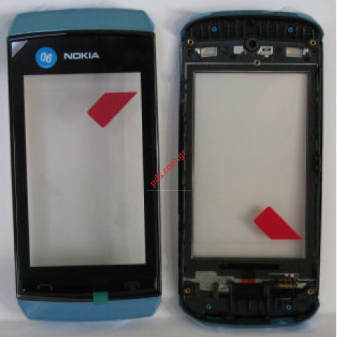 Γνήσια πρόσοψη Nokia Asha 305, 306 Blue με το τζαμάκι αφής Digitizer σε μπλέ χρώμα Γνήσια πρόσοψη Nokia Asha 305, 306 Blue με το τζαμάκι αφής Digitizer σε μπλέ χρώμα