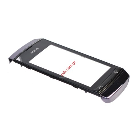Γνήσια πρόσοψη Nokia Asha 305, 306 Grey με το τζαμάκι αφής