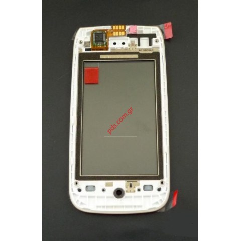 Γνήσια πρόσοψη Nokia Asha 308, Asha 309 με το τζαμάκι αφής λευκό Digitizer white.
