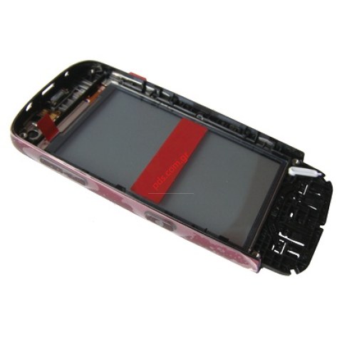 Γνήσια πρόσοψη Nokia Asha 311 με το τζαμάκι αφής Digitizer Magenta Red.