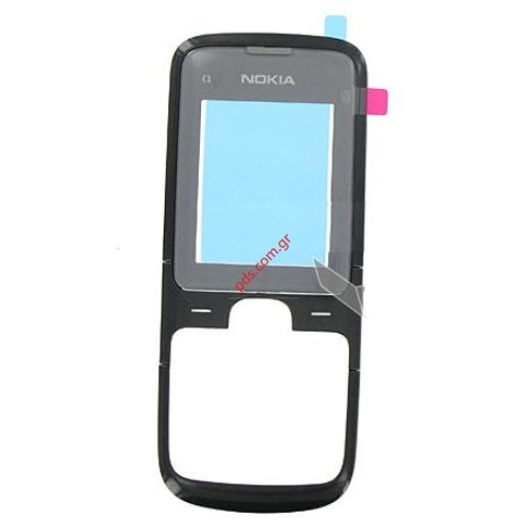 Γνήσια πρόσοψη Νokia C1-01 Black Μαύρο με γκρί Γνήσια πρόσοψη Νokia C1-01 Black Μαύρο με γκρί
