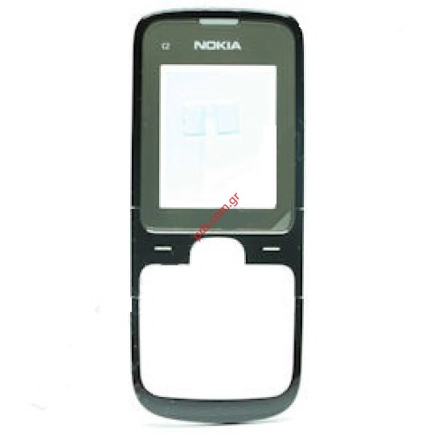 Γνήσια πρόσοψη Nokia C2-00 χρώμα Grey Jet Black (περιλαμβάνει το τζαμάκι) Γνήσια πρόσοψη Nokia C2-00 χρώμα Grey Jet Black (περιλαμβάνει το τζαμάκι)