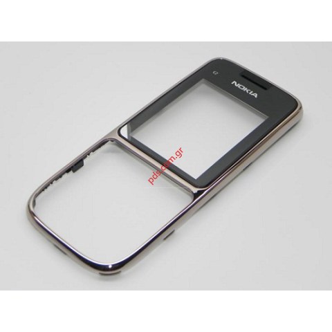 Γνήσια πρόσοψη Nokia C2-01 Warm Silver A cover με το τζαμάκι Γνήσια πρόσοψη Nokia C2-01 Warm Silver A cover με το τζαμάκι