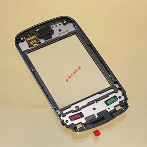 Γνήσια πρόσοψη Nokia C2-03 (Black Chrome) με το τζαμάκι και την αφή σε μαύρο χρώμα