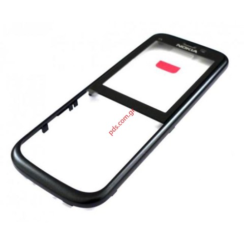 Γνήσια πρόσοψη Nokia C5-00 Black σε μαύρο χρώμα με το τζαμάκι