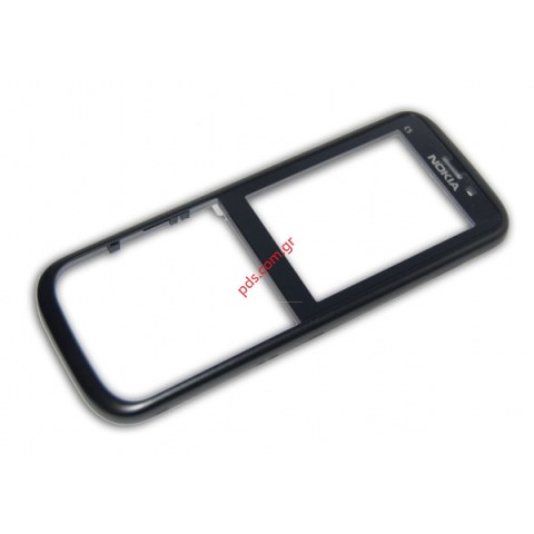 Γνήσια πρόσοψη Nokia C5-00 Black σε μαύρο χρώμα με το τζαμάκι Γνήσια πρόσοψη Nokia C5-00 Black σε μαύρο χρώμα με το τζαμάκι