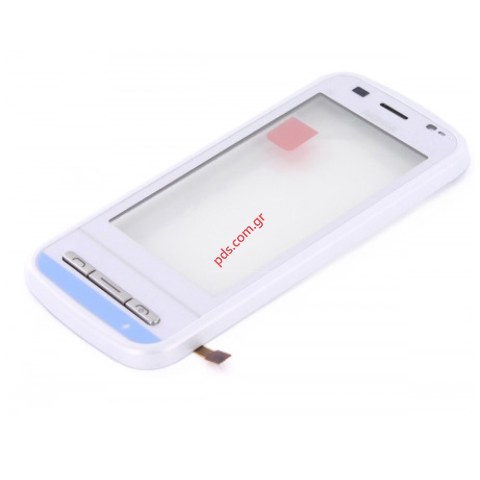 Γνήσια πρόσοψη Nokia C6-00  με το τζαμάκι αφής digitazer σε άσπρο χρώμα
