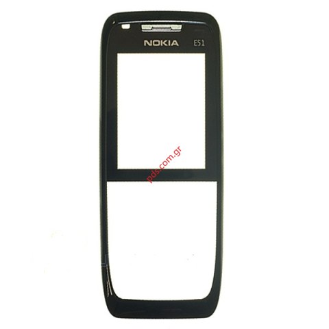 Γνήσια πρόσοψη ΝΟΚΙΑ E51 Black σε μαύρο χρώμα με το τζαμάκι Γνήσια πρόσοψη ΝΟΚΙΑ E51 Black σε μαύρο χρώμα με το τζαμάκι