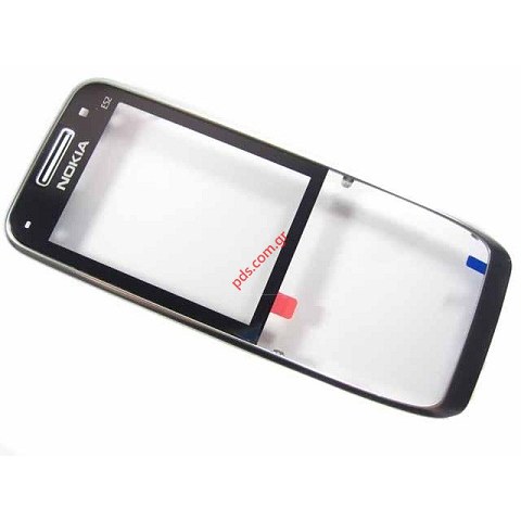 Γνήσια πρόσοψη Nokia E52 Black (περιλαμβάνετε το τζαμάκι σε μαύρο χρώμα)
