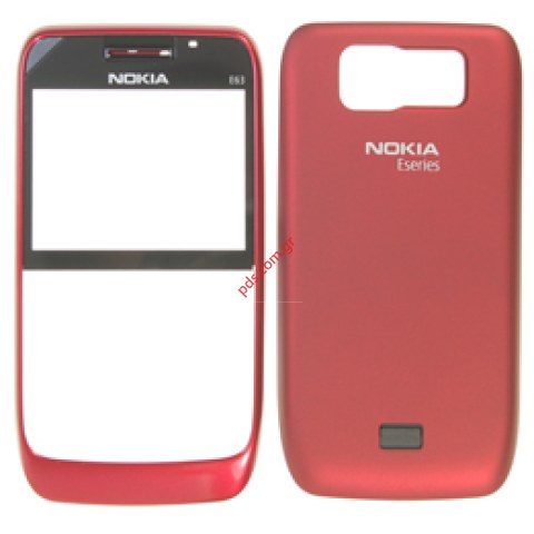 Γνήσια πρόσοψη Nokia E63 με καπάκι μπαταρίας σε κόκκινο χρώμα Γνήσια πρόσοψη Nokia E63 με καπάκι μπαταρίας σε κόκκινο χρώμα