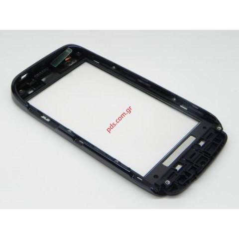 Γνήσια πρόσοψη Nokia Lumia 610 NFC με το τζάμι και την αφή σε μαύρο χρώμα