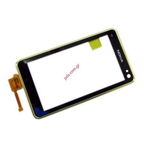Γνήσια πρόσοψη Nokia N8 με το τζάμι πάνελ αφής touch screen Digitazer green color Γνήσια πρόσοψη Nokia N8 με το τζάμι πάνελ αφής touch screen Digitazer green color
