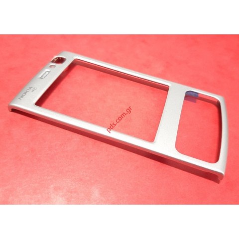 Γνήσια πρόσοψη Nokia N95 Ασημί Front Cover fACE Metal (LIMITED STOCK)