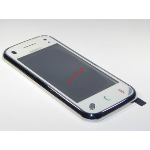 Γνήσια πρόσοψη Nokia N97 Mini με το τζαμάκι αφής digitazer σε Λευκό χρώμα 