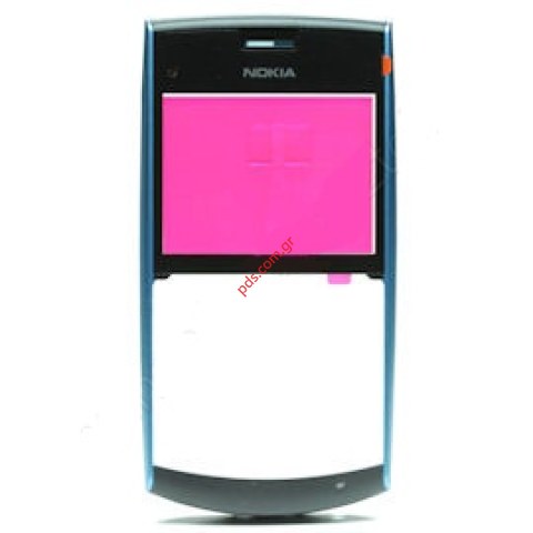Γνήσια πρόσοψη Nokia X2-01 Azure blue με το τζαμάκι Γνήσια πρόσοψη Nokia X2-01 Azure blue με το τζαμάκι