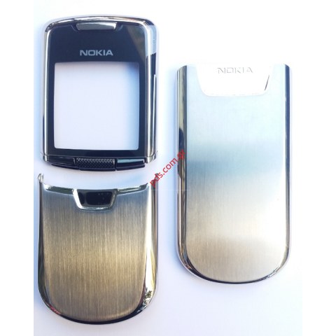 Γνήσια πρόσοψη ολοκληρή ασημί Νokia 8800 Silver (Set 3 pcs)