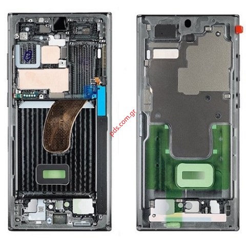 Γνήσια πρόσοψη οθόνης Samsung Galaxy S23 ULTRA SM-S918B Green middle LCD cover frame Box  Γνήσια πρόσοψη οθόνης Samsung Galaxy S23 ULTRA SM-S918B Green middle LCD cover frame Box