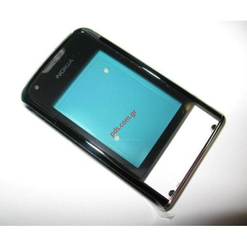 Γνήσια πρόσοψη πλαίσιο και τζαμάκι οθόνης Nokia 8800 Arte UI Cover, Display glass Black (REFURBISHED) σε μαύρο χρώμα