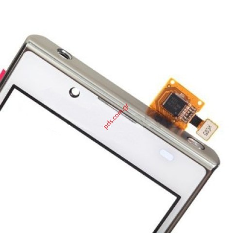 Γνήσια πρόσοψη πλαίσιο LG Optimus L7 P700 White σε λευκό χρώμα.