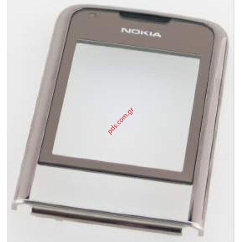 Γνήσια πρόσοψη πλαίσιο με τζαμάκι οθόνης ΝΟΚΙΑ 8800 Arte Sapphire Brown