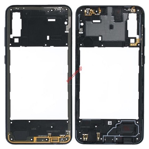 Γνήσια πρόσοψη Samsung Galaxy A30S (A307F) Middle cover black μεσαίο πλαίσιο σε μαύρο χρώμα