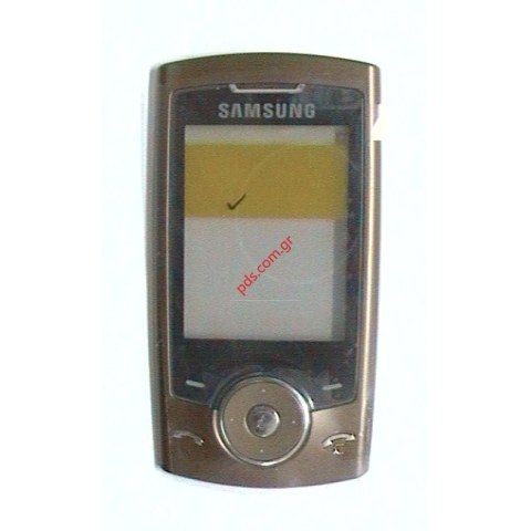 Γνήσια πρόσοψη Samsung U600 Copper Gold (BRONZE/BROWN) με το τζαμάκι και την πλακέτα πληκτρολογίου 