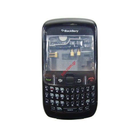 Γνήσια πρόσοψη σετ BlackBerry 8520 με πληκτρολόγιο σε μαύρο χρώμα (5 τεμάχια)