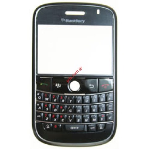 Γνήσια πρόσοψη σετ BlackBerry 9000 Bold σε μαύρο χρώμα