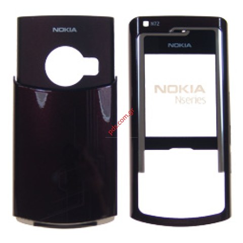 Γνήσια πρόσοψη σετ για Nokia Ν72 Plum Γνήσια πρόσοψη σετ για Nokia Ν72 Plum